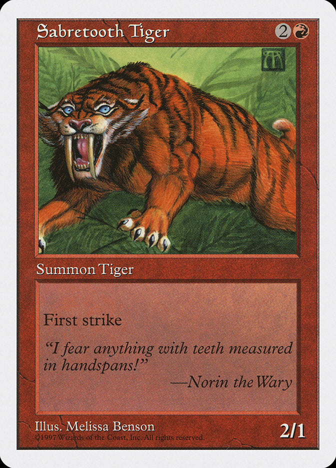 Sabretooth Tiger [Fifth Edition] | I Want That Stuff Brandon