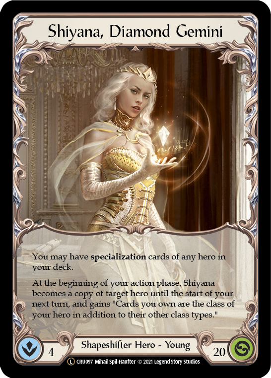 Shiyana, Diamond Gemini (Rainbow Foil) [CRU097-RF] Unlimited Rainbow Foil | I Want That Stuff Brandon
