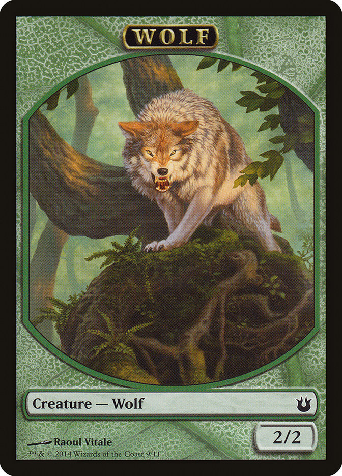 Wolf Token [Born of the Gods Tokens] | I Want That Stuff Brandon