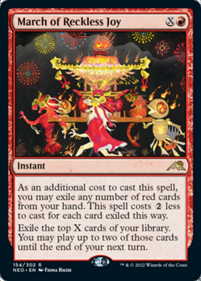 March of Reckless Joy (Promo Pack) [Kamigawa: Neon Dynasty Promos] | I Want That Stuff Brandon