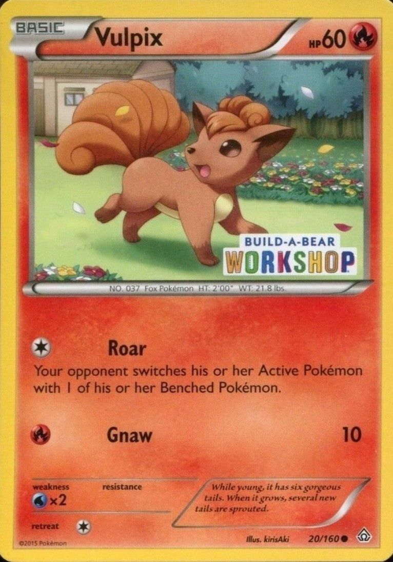Vulpix (20/160) (Build A Bear Workshop Exclusive) [XY: Primal Clash] | I Want That Stuff Brandon
