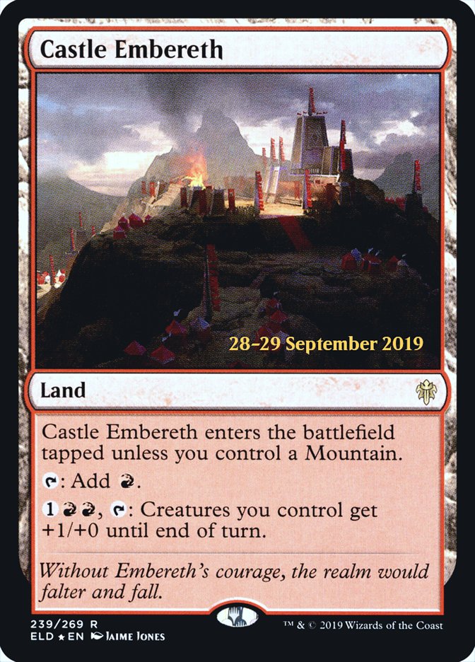 Castle Embereth [Throne of Eldraine Prerelease Promos] | I Want That Stuff Brandon