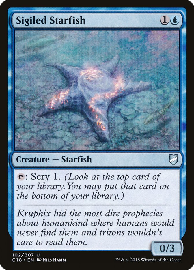 Sigiled Starfish [Commander 2018] | I Want That Stuff Brandon