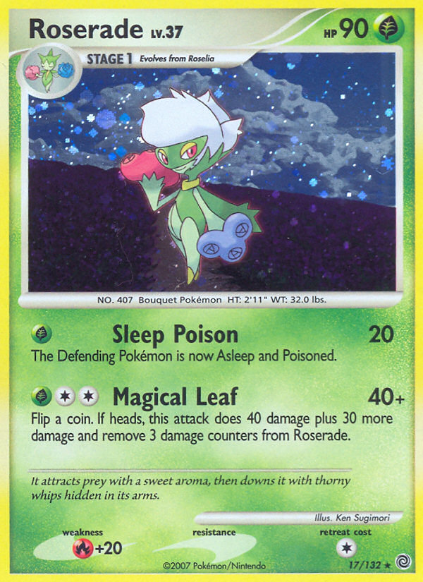 Roserade (17/132) [Diamond & Pearl: Secret Wonders] | I Want That Stuff Brandon