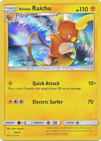 Alolan Raichu (30/30) [Sun & Moon: Trainer Kit - Alolan Raichu] | I Want That Stuff Brandon