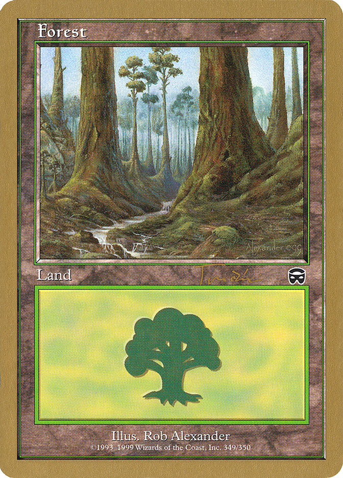 Forest (jt349) (Jan Tomcani) [World Championship Decks 2001] | I Want That Stuff Brandon