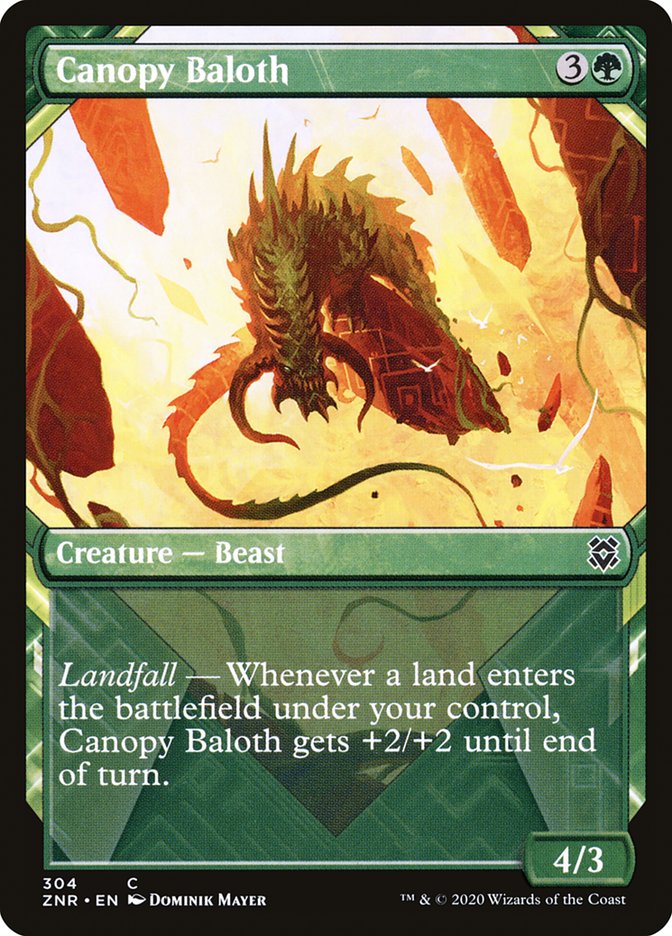 Canopy Baloth (Showcase) [Zendikar Rising] | I Want That Stuff Brandon