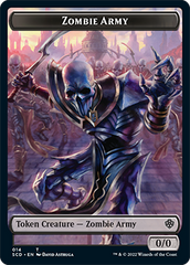 Zombie // Zombie Army Double-Sided Token [Starter Commander Decks] | I Want That Stuff Brandon