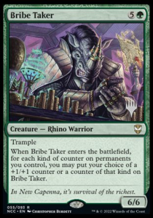 Bribe Taker (Promo Pack) [Streets of New Capenna Commander Promos] | I Want That Stuff Brandon