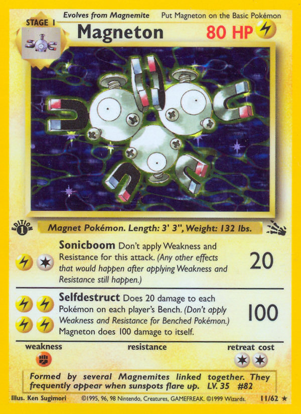 Magneton (11/62) [Fossil 1st Edition] | I Want That Stuff Brandon