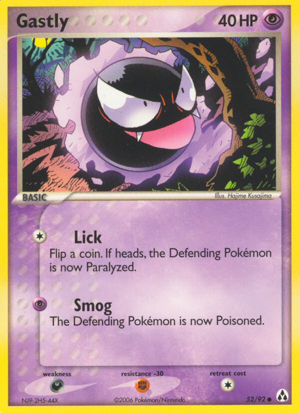 Gastly (52/92) [EX: Legend Maker] | I Want That Stuff Brandon