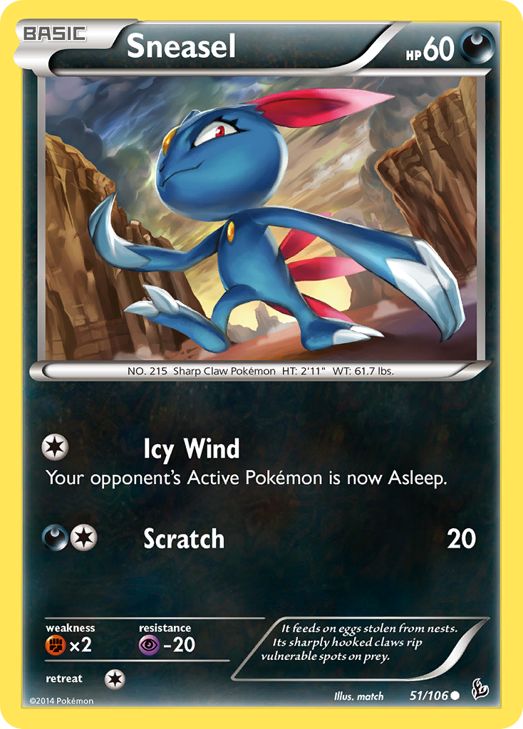 Sneasel (51/106) [XY: Flashfire] | I Want That Stuff Brandon