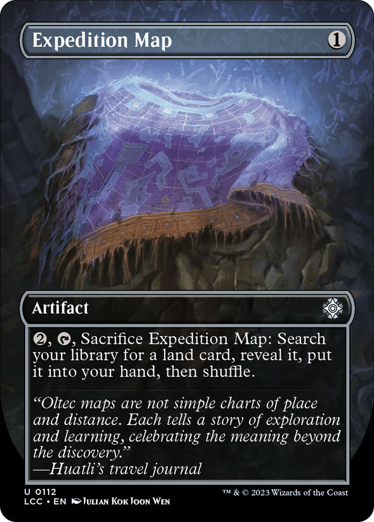 Expedition Map (Borderless) [The Lost Caverns of Ixalan Commander] | I Want That Stuff Brandon