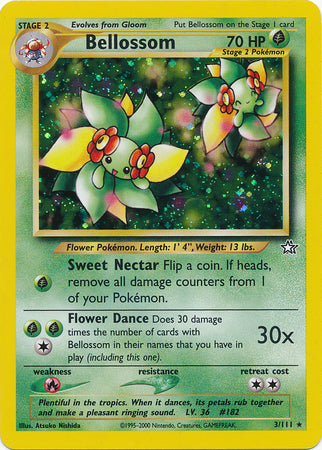 Bellossom (3/111) [Neo Genesis Unlimited] | I Want That Stuff Brandon