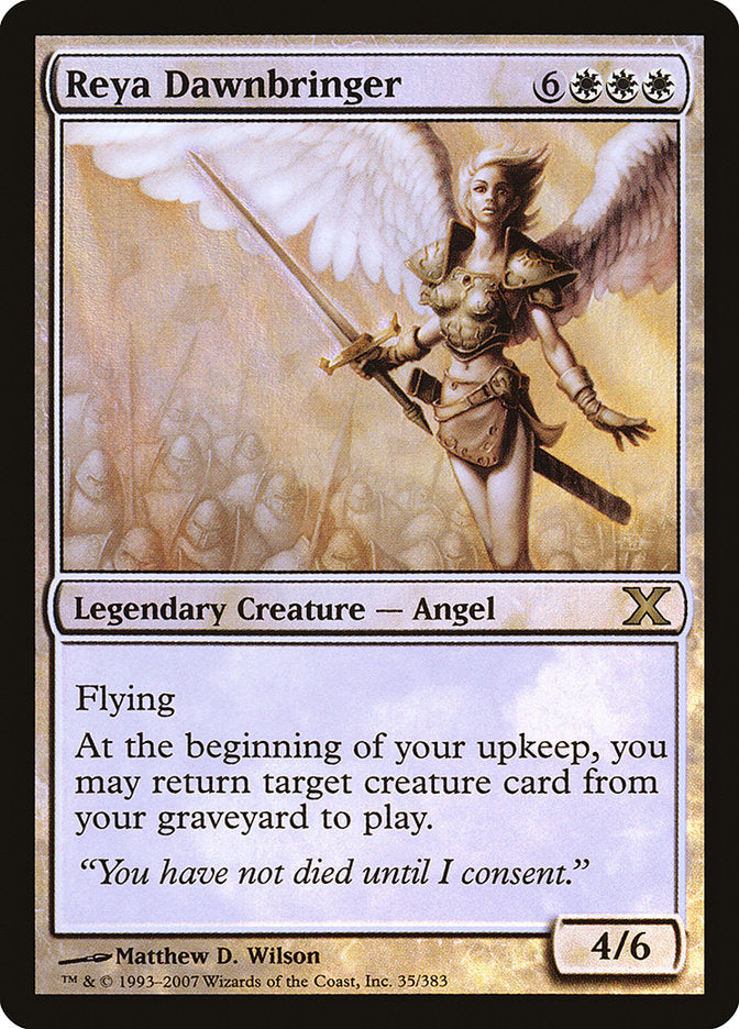 Reya Dawnbringer (Premium Foil) [Tenth Edition] | I Want That Stuff Brandon