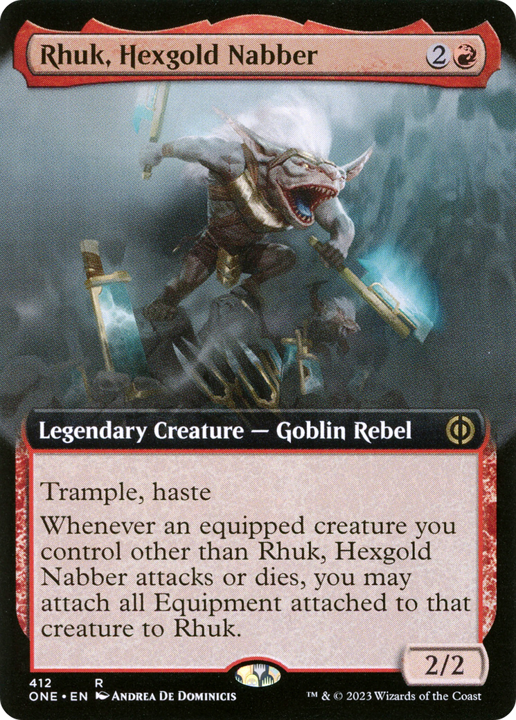 Rhuk, Hexgold Nabber (Extended Art) [Phyrexia: All Will Be One] | I Want That Stuff Brandon