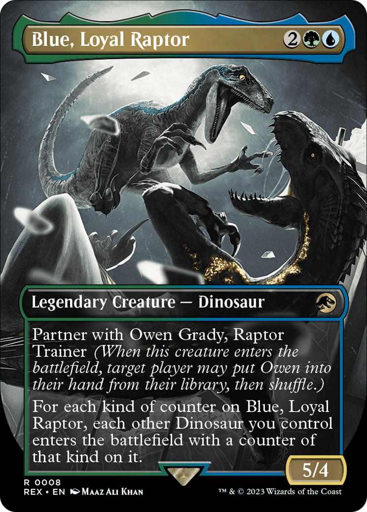 Blue, Loyal Raptor (Borderless) [Jurassic World Collection] | I Want That Stuff Brandon