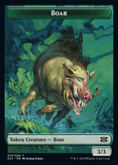 Boar // Spirit (008) Double-Sided Token [Double Masters 2022 Tokens] | I Want That Stuff Brandon