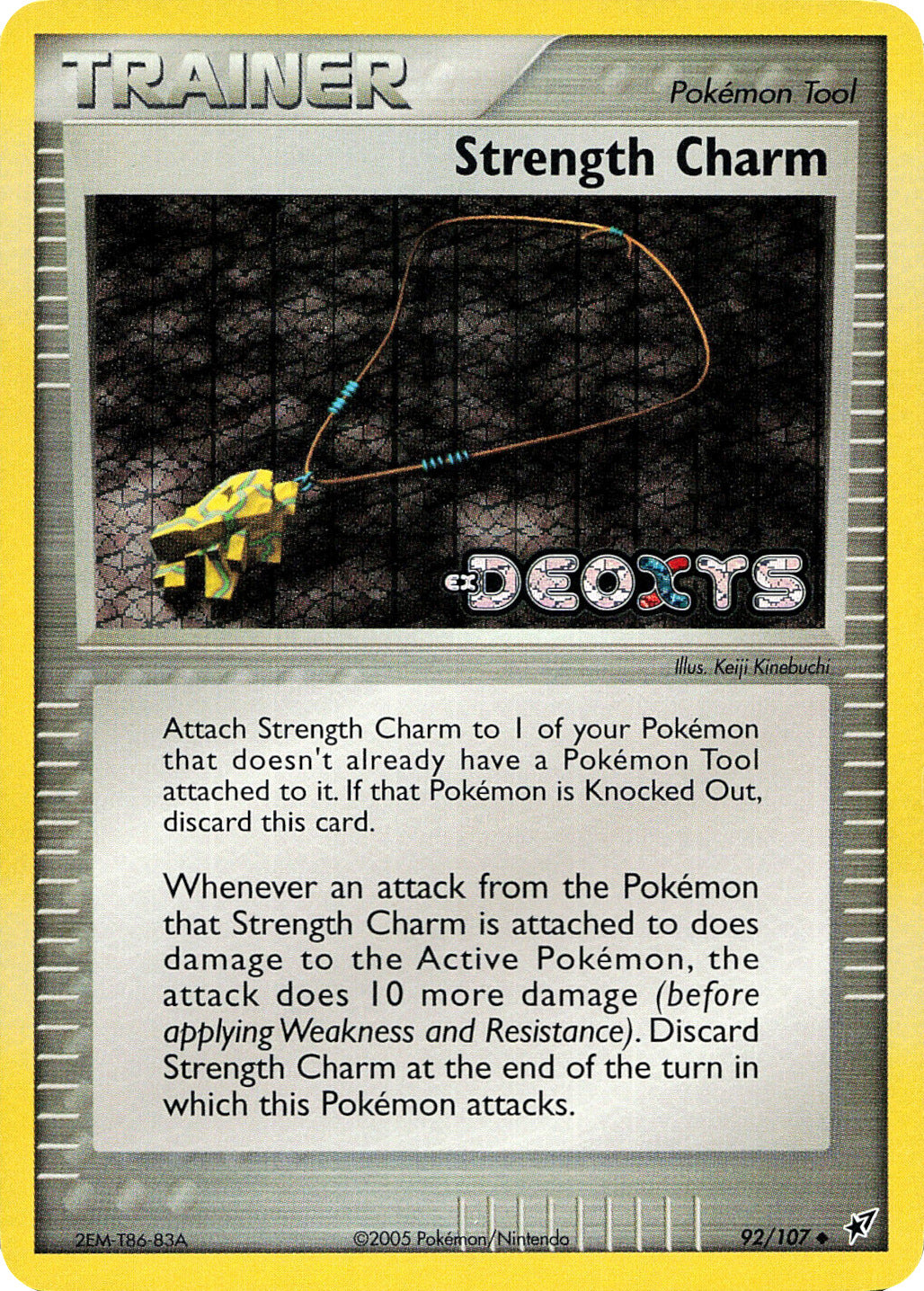 Strength Charm (92/107) (Stamped) [EX: Deoxys] | I Want That Stuff Brandon