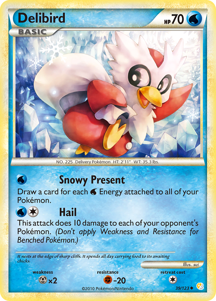 Delibird (39/123) [HeartGold & SoulSilver: Base Set] | I Want That Stuff Brandon