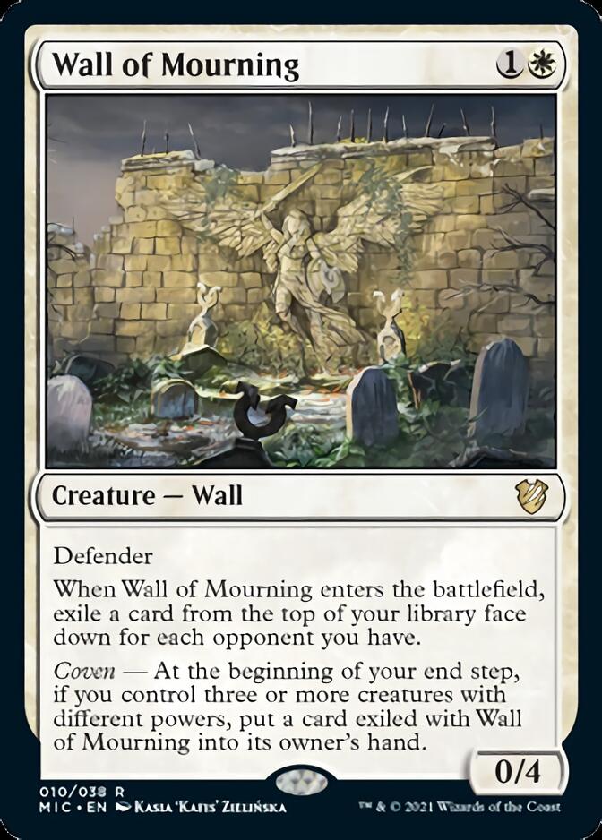 Wall of Mourning [Innistrad: Midnight Hunt Commander] | I Want That Stuff Brandon