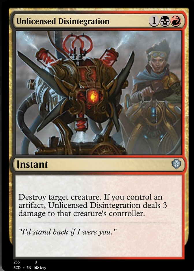 Unlicensed Disintegration [Starter Commander Decks] | I Want That Stuff Brandon