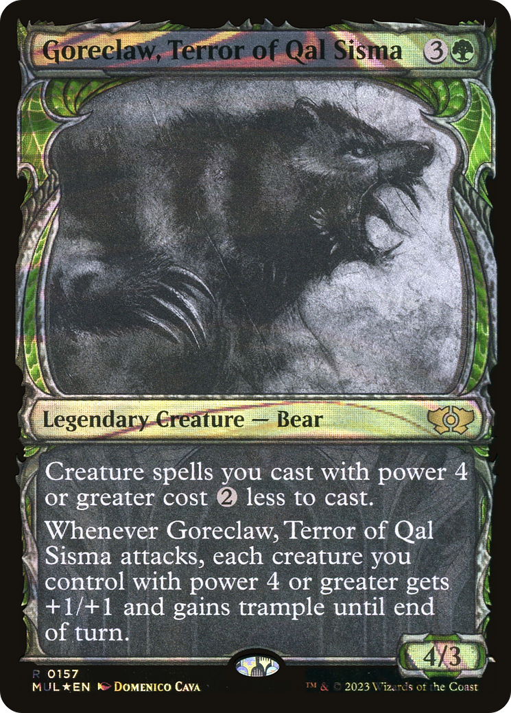 Goreclaw, Terror of Qal Sisma (Halo Foil) [Multiverse Legends] | I Want That Stuff Brandon