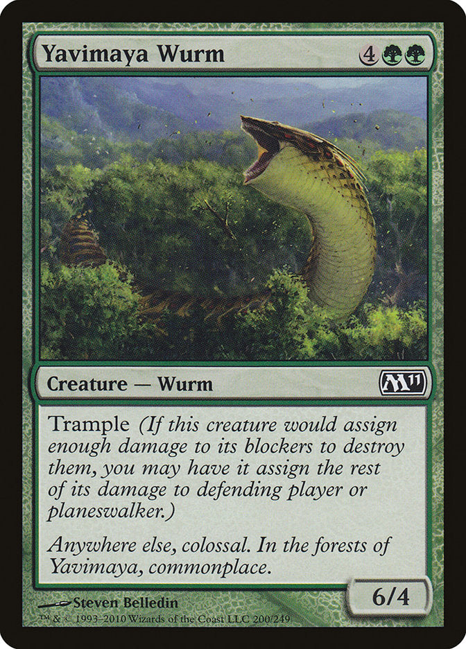 Yavimaya Wurm [Magic 2011] | I Want That Stuff Brandon