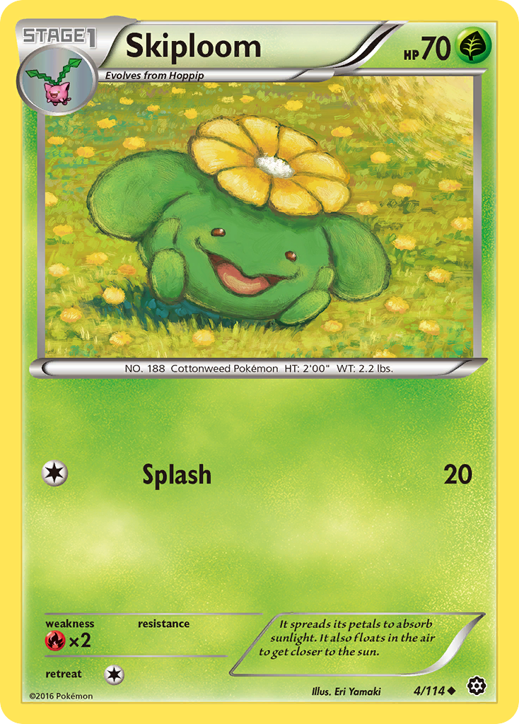 Skiploom (4/114) [XY: Steam Siege] | I Want That Stuff Brandon