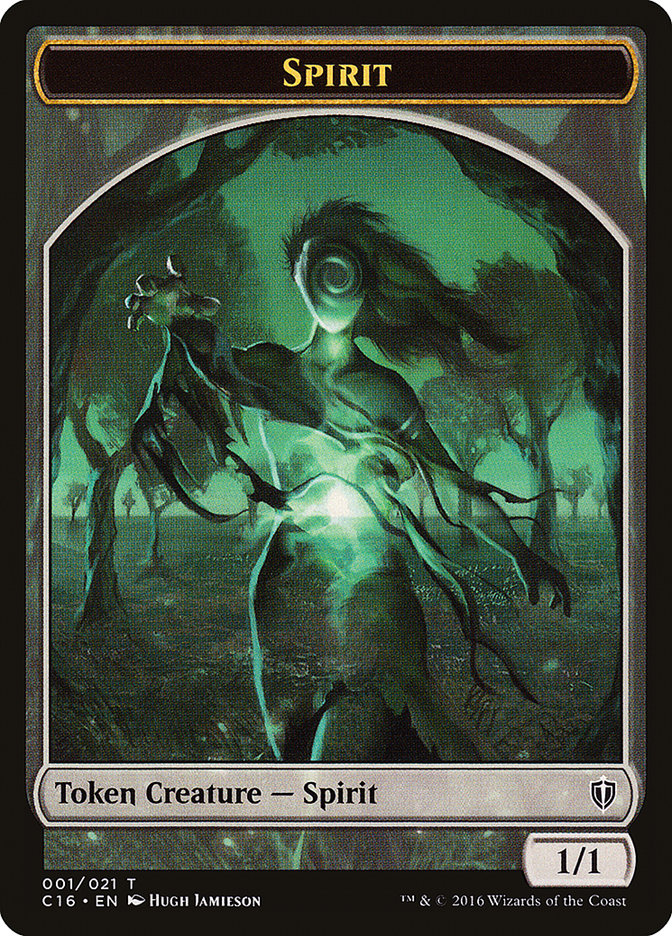 Spirit Token (001/021) [Commander 2016 Tokens] | I Want That Stuff Brandon