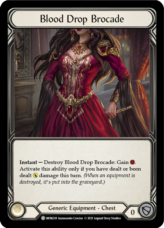 Blood Drop Brocade [MON238] 1st Edition Normal | I Want That Stuff Brandon