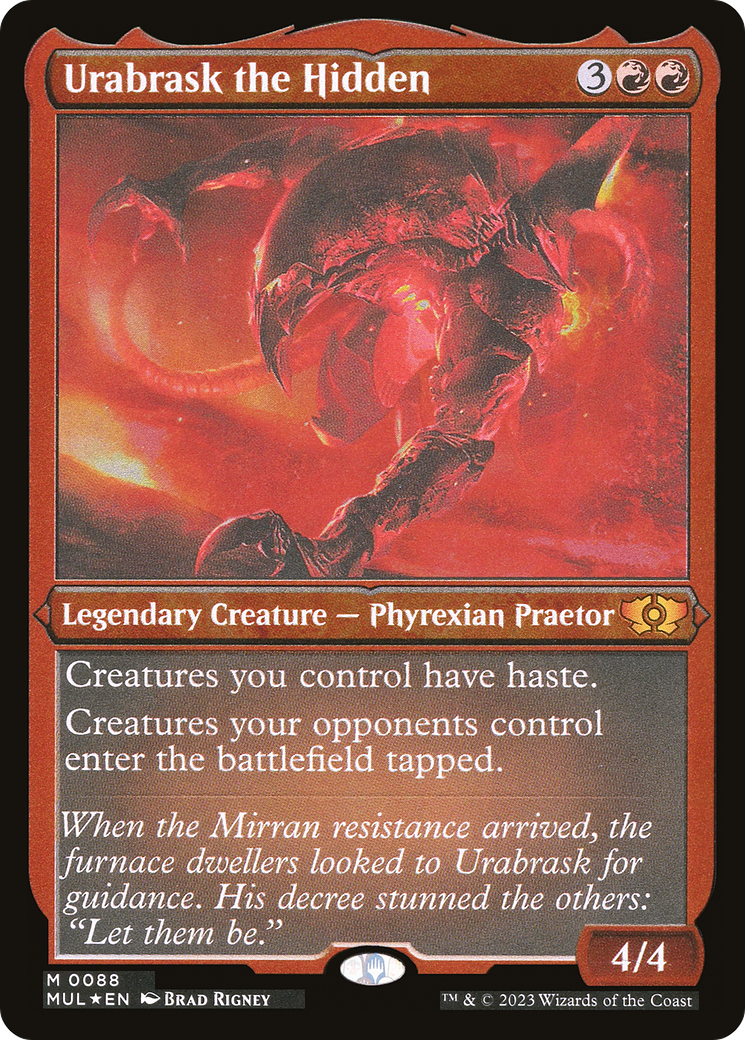 Urabrask the Hidden (Foil Etched) [Multiverse Legends] | I Want That Stuff Brandon