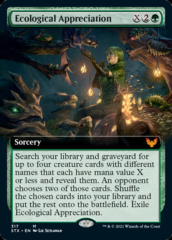 Ecological Appreciation (Extended Art) [Strixhaven: School of Mages] | I Want That Stuff Brandon