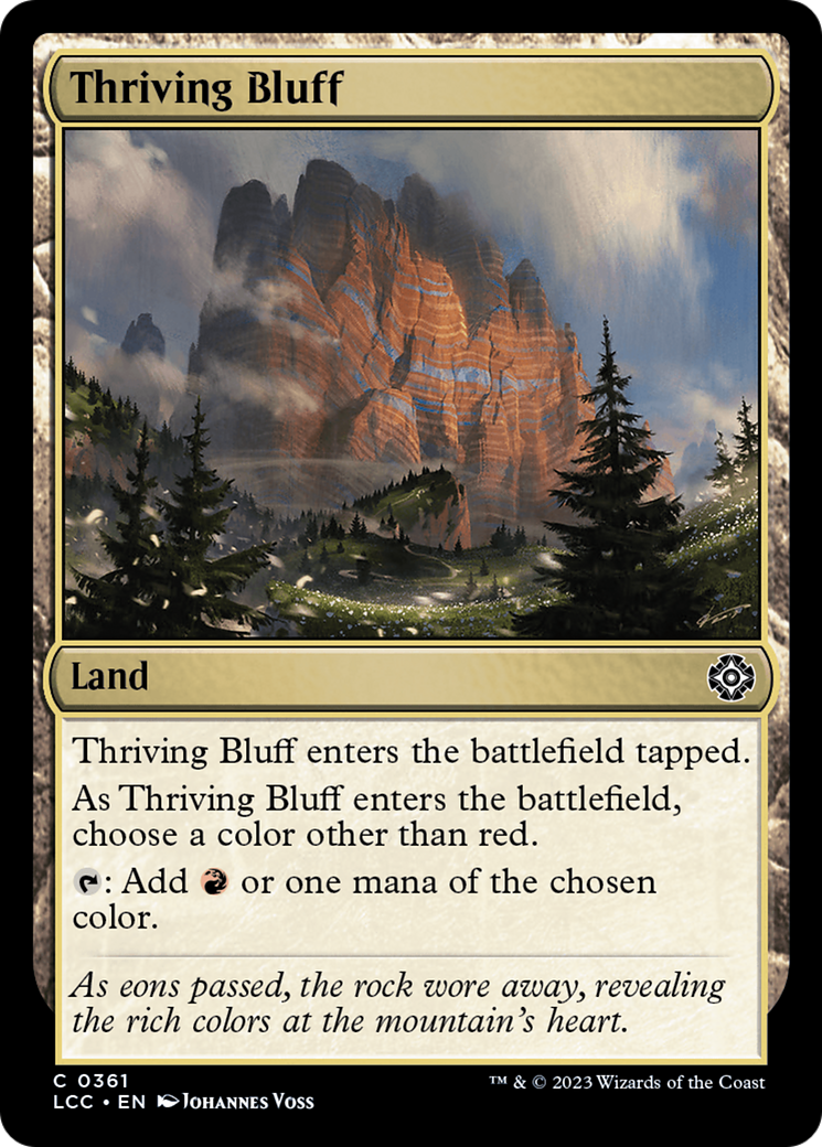 Thriving Bluff [The Lost Caverns of Ixalan Commander] | I Want That Stuff Brandon