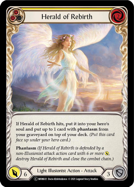 Herald of Rebirth (Yellow) [U-MON021] Unlimited Edition Normal | I Want That Stuff Brandon