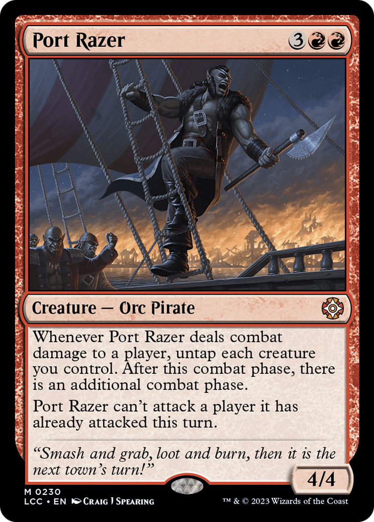 Port Razer [The Lost Caverns of Ixalan Commander] | I Want That Stuff Brandon