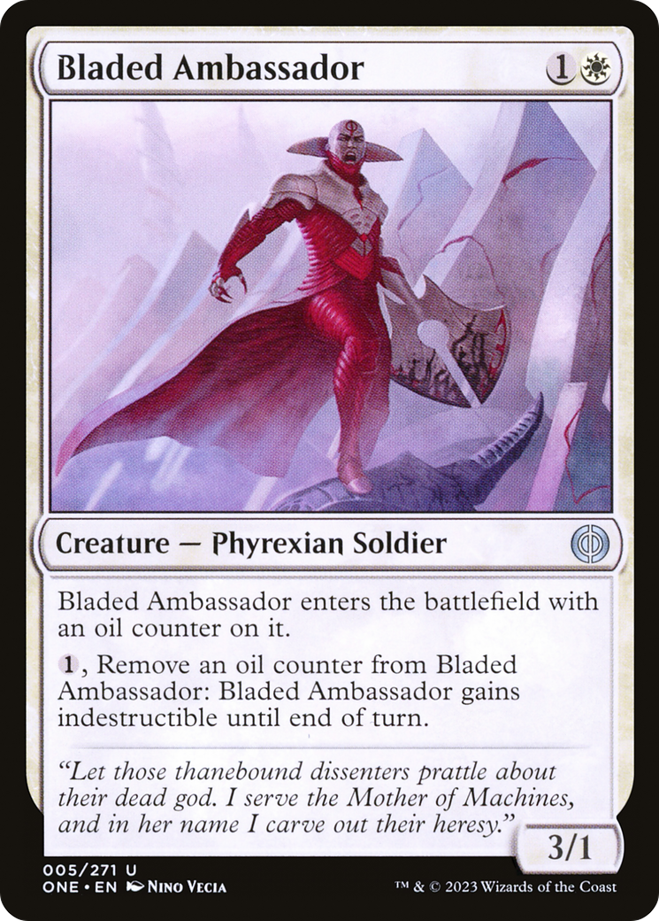 Bladed Ambassador [Phyrexia: All Will Be One] | I Want That Stuff Brandon