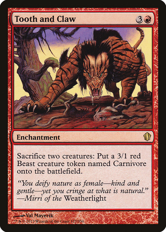 Tooth and Claw [Commander 2013] | I Want That Stuff Brandon