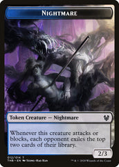 Human Soldier // Nightmare Double-Sided Token [Theros Beyond Death Tokens] | I Want That Stuff Brandon