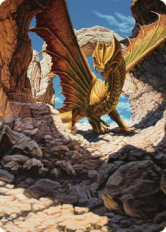 Ancient Brass Dragon Art Card (02) [Commander Legends: Battle for Baldur's Gate Art Series] | I Want That Stuff Brandon