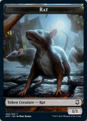 Rat // Zombie Double-Sided Token [Dungeons & Dragons: Adventures in the Forgotten Realms Commander Tokens] | I Want That Stuff Brandon