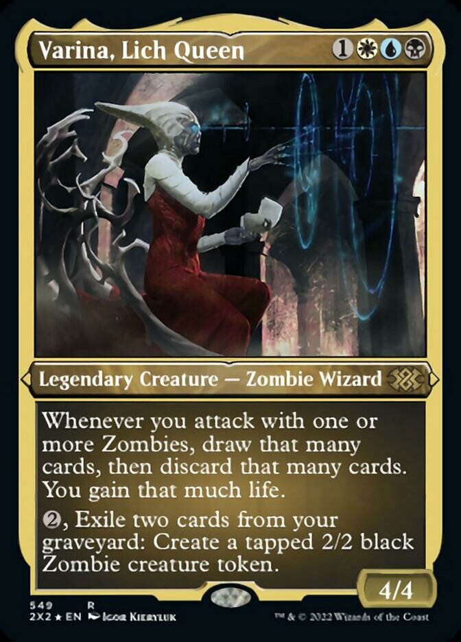 Varina, Lich Queen (Foil Etched) [Double Masters 2022] | I Want That Stuff Brandon