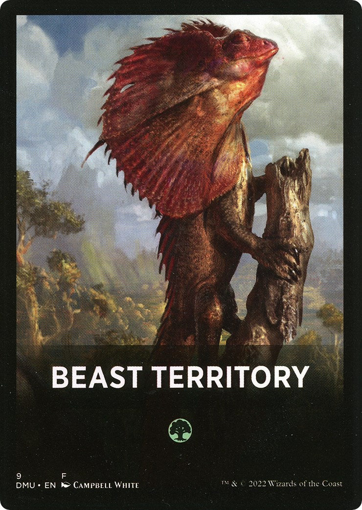 Beast Territory Theme Card [Dominaria United Tokens] | I Want That Stuff Brandon