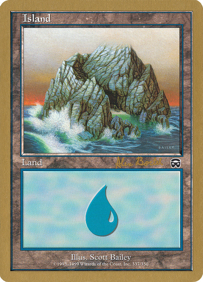 Island (ab337a) (Alex Borteh) [World Championship Decks 2001] | I Want That Stuff Brandon