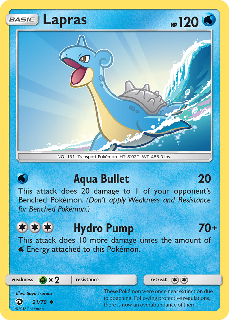 Lapras (21/70) [Sun & Moon: Dragon Majesty] | I Want That Stuff Brandon