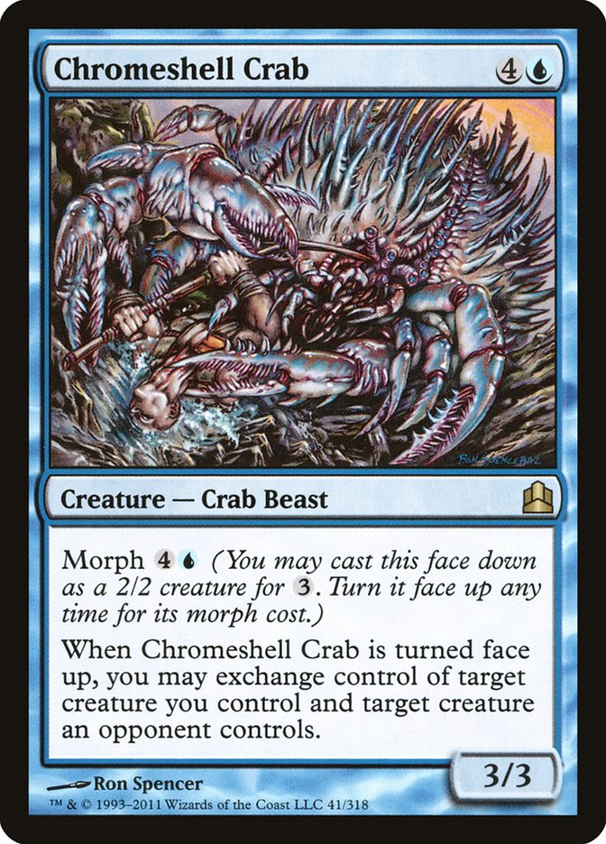 Chromeshell Crab [Commander 2011] | I Want That Stuff Brandon