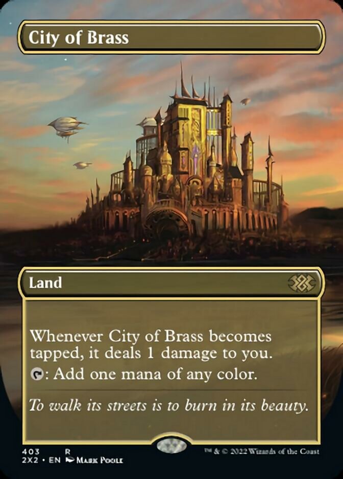 City of Brass (Borderless Alternate Art) [Double Masters 2022] | I Want That Stuff Brandon