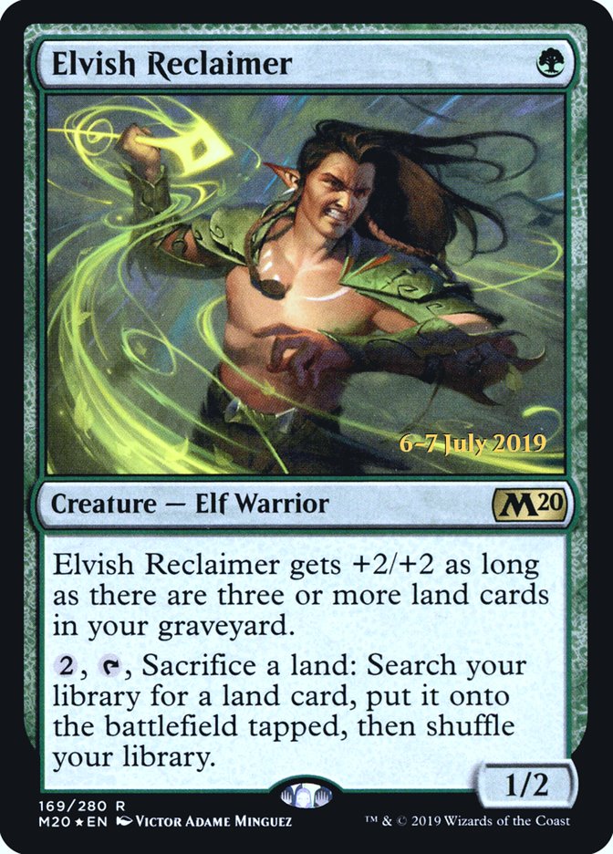 Elvish Reclaimer [Core Set 2020 Prerelease Promos] | I Want That Stuff Brandon