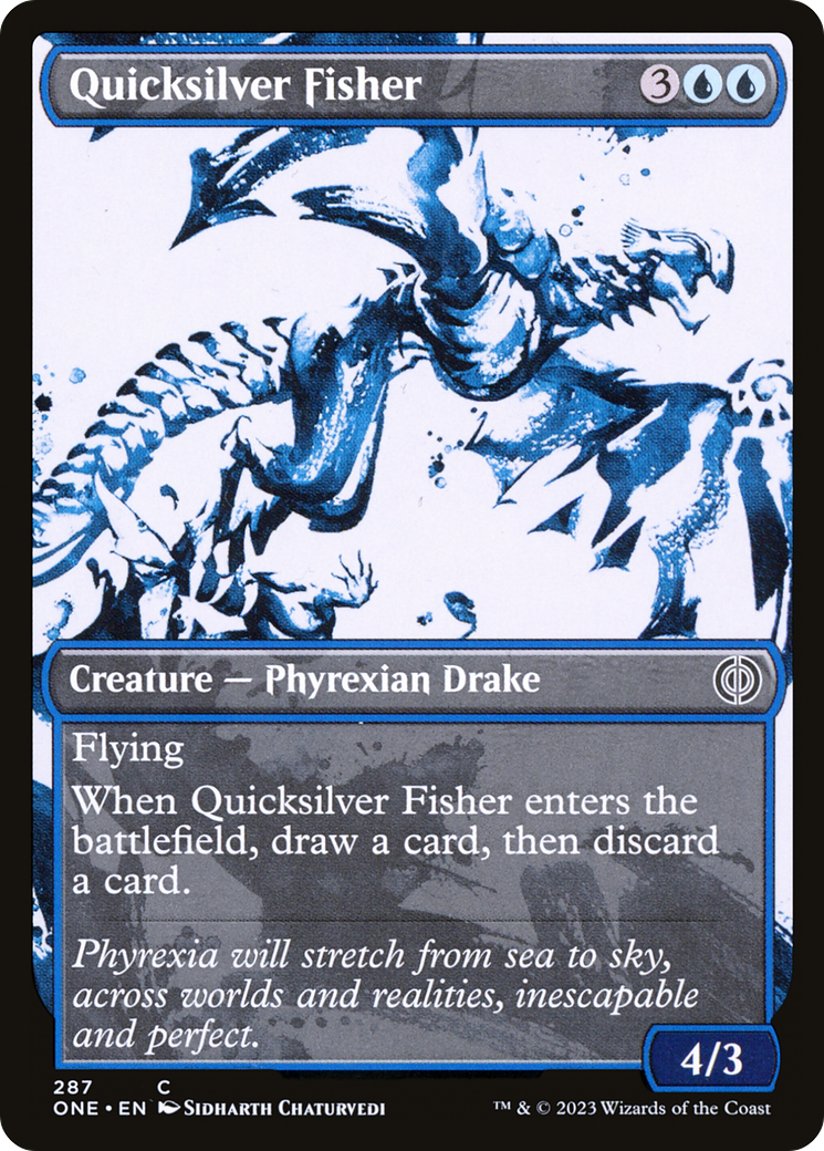 Quicksilver Fisher (Showcase Ichor) [Phyrexia: All Will Be One] | I Want That Stuff Brandon