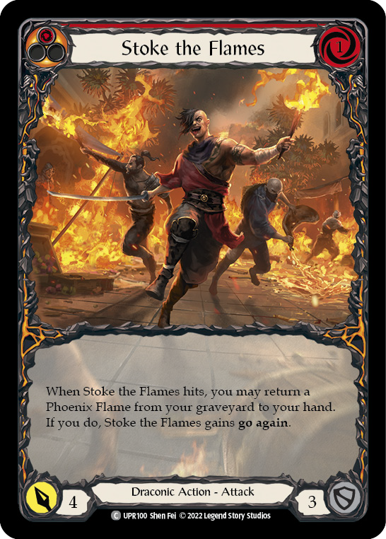 Stoke the Flames (Extended Art) [UPR100] (Uprising)  Rainbow Foil | I Want That Stuff Brandon